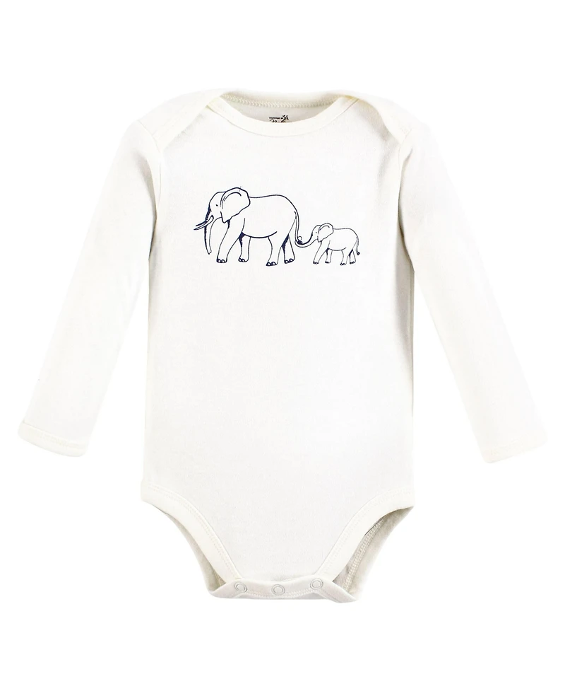 Touched by Nature Baby Boys 5Pk Long Sleeve Organic Bodysuits