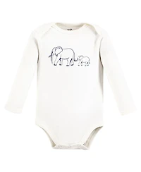 Touched by Nature Baby Boys 5Pk Long Sleeve Organic Bodysuits