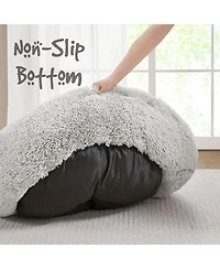 Faux Fur Self Warming Indoor Round Donut Cuddler Pet Mat