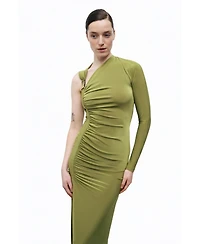 Nocturne Women's One Sleeve Maxi Dress