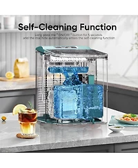 Cowsar 26Lbs/Day, Ice Maker, Self-Cleaning Machine with Scoop and Basket