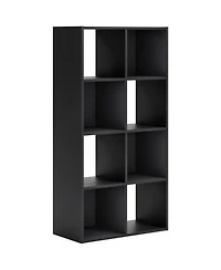 8-Cube Storage Bookcase – Tall Wooden Organizer for Books & Decor