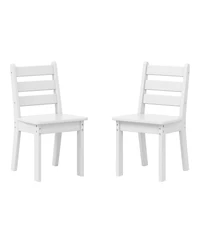 Outdoor Hdpe Kids Plastic Toddler Dining Chair (Set of Two)