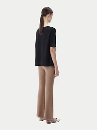 Gobi Cashmere Women's Box-Cut Cotton Silk Blend T-Shirt