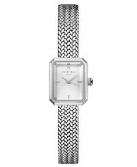 Rosefield Mini Octagon Women's Silver Tone Stainless Steel Bracelet Watch 18.5mm