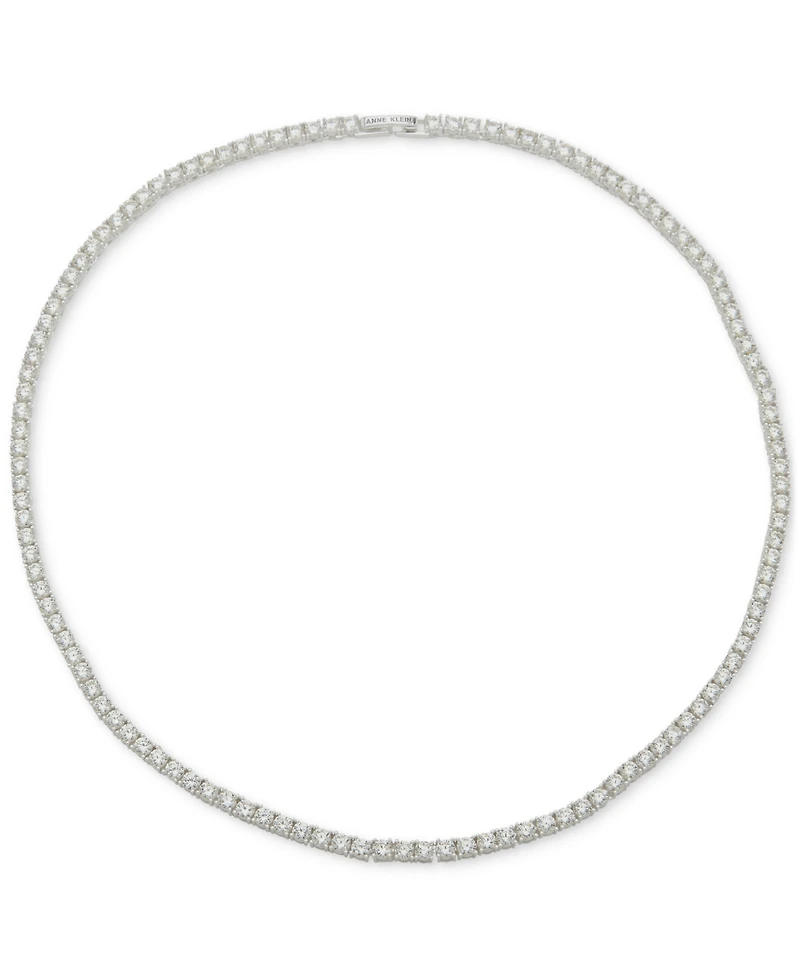 Anne Klein Crystal Tennis Style 16" Collar Necklace