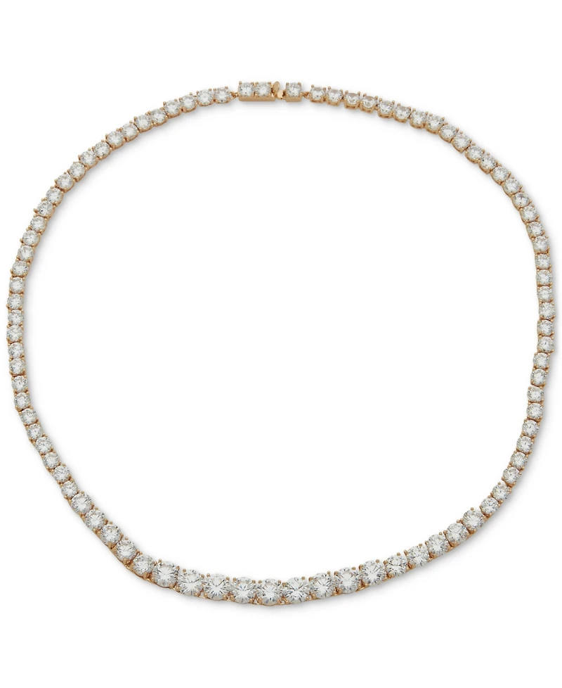 Anne Klein Crystal Tennis Style 16" Collar Necklace