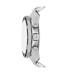 A|X Armani Exchange Men's Quartz Chronograph Silver Stainless Steel Watch, 44mm