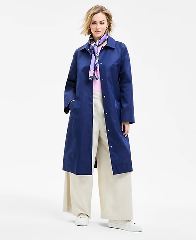 Macy's Flower Show Tie-Front A-Line Trench Coat, Exclusively at