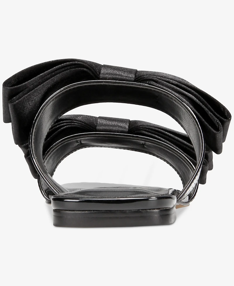 Aaj By Aminah Women's Jody Bow Flat Sandals