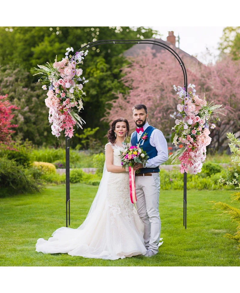Outdoor Garden Trellis Archway for Vines, Climbing Roses, and Grape Plants