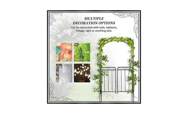 Garden Arch – Decorative Archway for Garden, Backyard, or Outdoor Pathway Accent