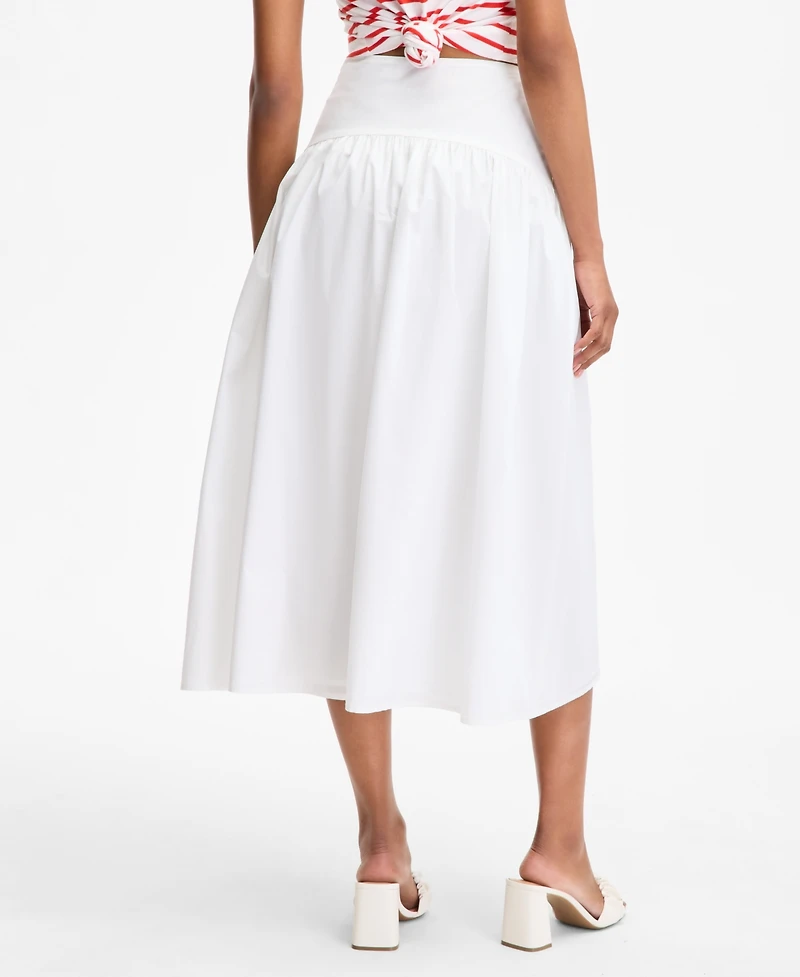 On 34th Women's Drop-Waist Midi Skirt, Exclusively at Macy's