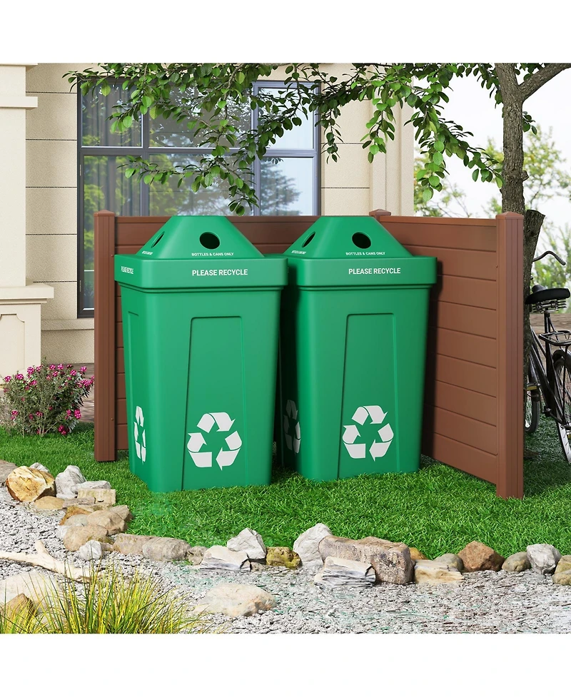 Outdoor Privacy Screens Fence Panels with Long Stakes Durable and Secure Garden or Patio Dividers