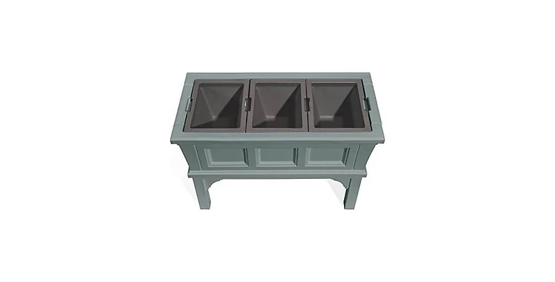 Raised Garden Bed Planter Box with 3 Removable Trays for Convenient Gardening