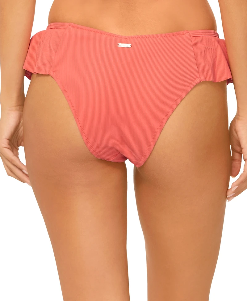 Raisins Juniors' Cabo Ruffled Bikini Bottoms