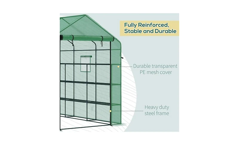 Garden Greenhouse – Sturdy Outdoor Shelter for Thriving Plants and Vegetables