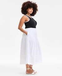 On 34th Trendy Plus Tiered Midi Skirt, Exclusively at Macy's