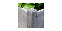 3 Wood Elevated Planter Set Vegetable Herb Flowers Raised Garden Beds