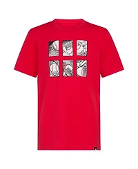 adidas Big Boys Short Sleeve Baseball Card T-Shirt