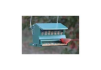 Durable Metal Squirrel-Proof Bird Feeder with Easy Refill Top for Outdoor Use