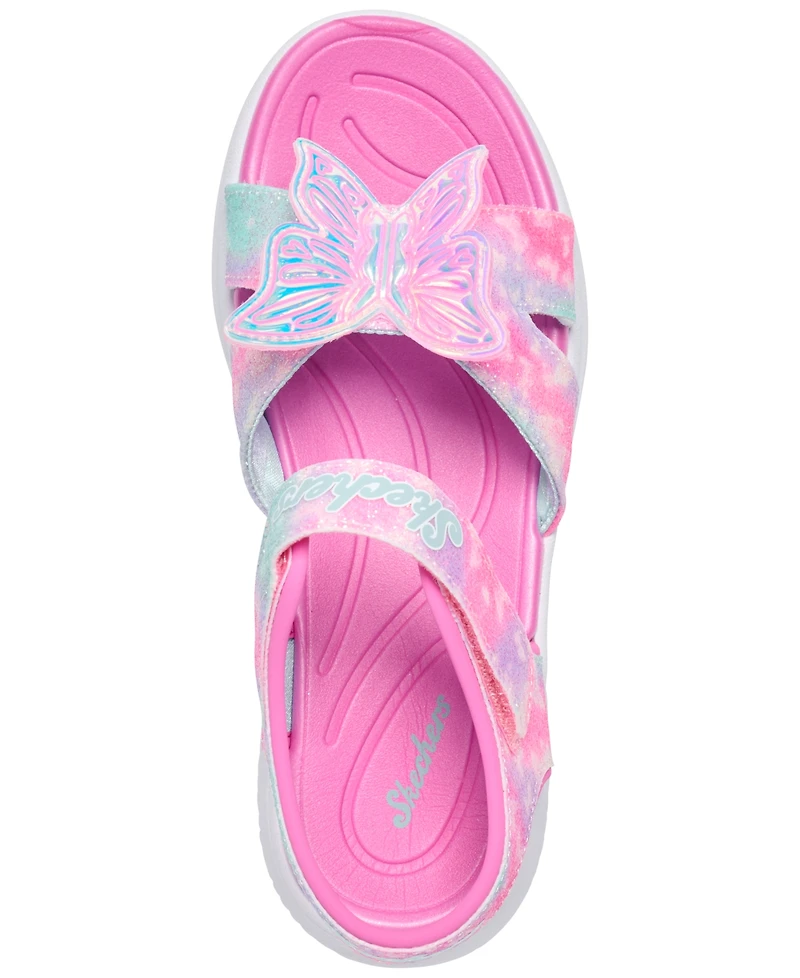 Skechers Little Girls Jumpsters Sandal - Butterfly Brights Light-Up Sandals from Finish Line