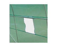 Greenhouse with Green Pe Cover - Durable Outdoor Plant Growing Shelter