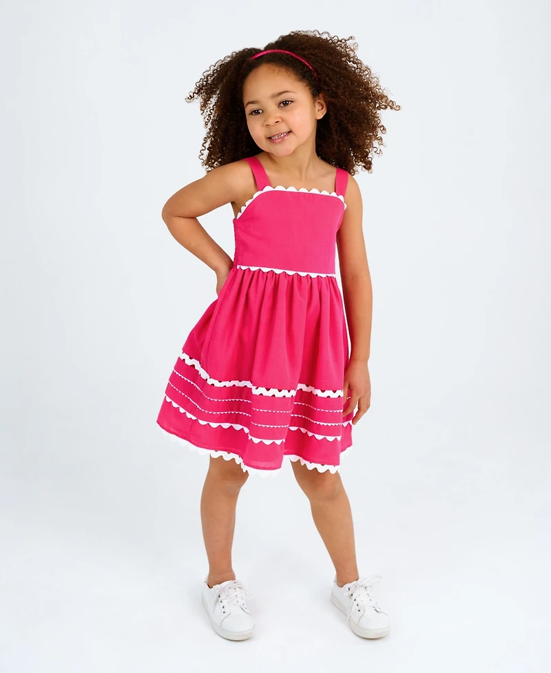 Rare Editions Toddler and Little Girls Ric-Rac Dress