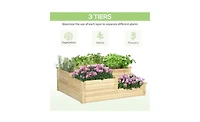 Wooden Garden Bed for Outdoor Planting Elevated, Durable, and Stylish