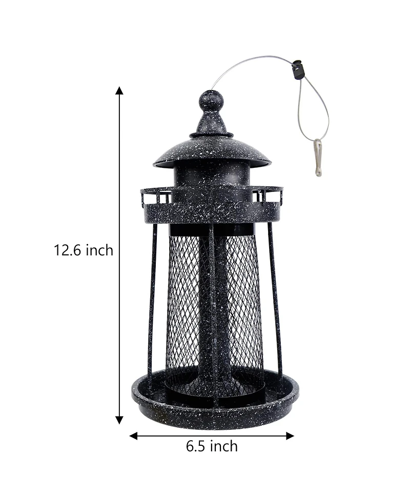 Twinkle Star Hanging Wild Bird Feeder Panorama Gazebo Lighthouse Design