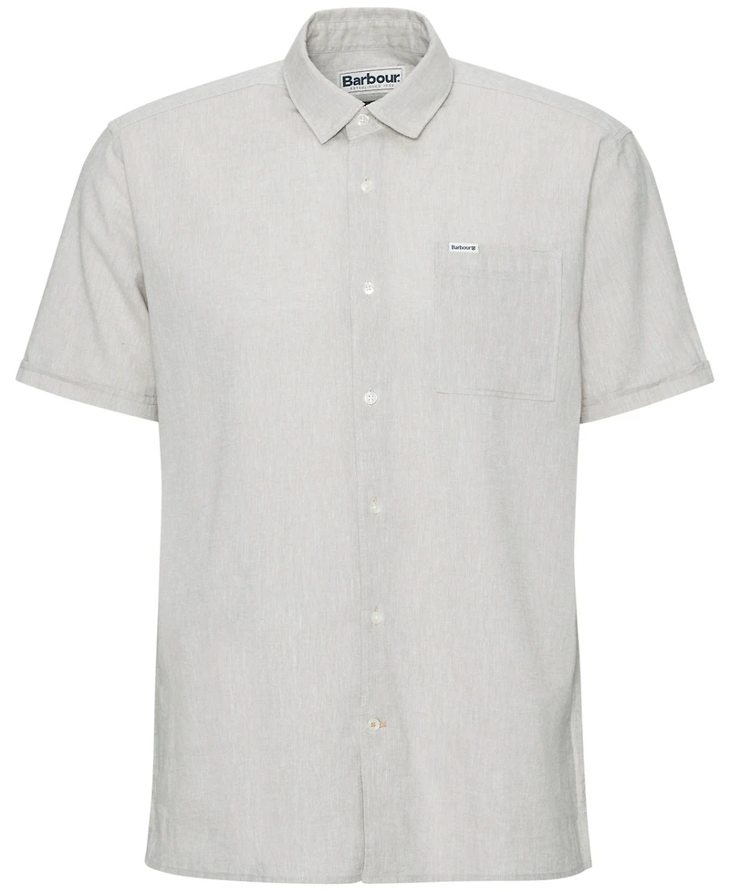 Barbour Men's Nelson Linen Short Sleeve Summer Shirt