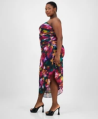 Emerald Sundae Trendy Plus Strapless Midi Bodycon Dress