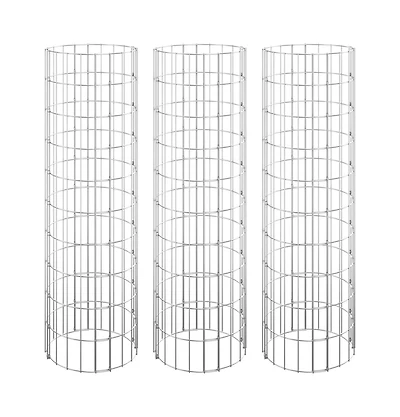 Circular Gabion Raised Beds 3 pcs Galvanized Steel 11.8"x39.4"
