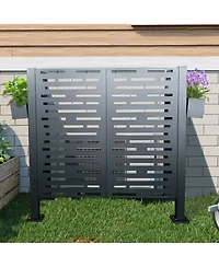 Streamdale 42 Ft Air Conditioner Fence for Outdoor Units,Metal Privacy Fence Cover, Perfect to Conceal Air Conditioning Units