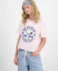 Disney Juniors' Snoopy Athletic Graphic Print T-Shirt