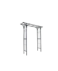 Streamdale Metal Garden Arch Garden Arbor Trellis Climbing Plants Support Arch Outdoor Arch Wedding Arch Party Events Archway Black