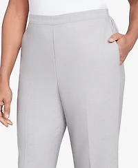 Alfred Dunner Women's Estate of Mind Pull-On Medium Length Pants