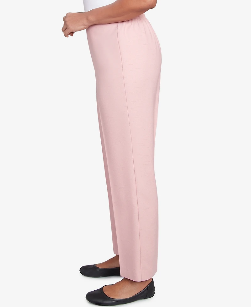 Alfred Dunner Women's Estate of Mind Pull-On Medium Length Pants