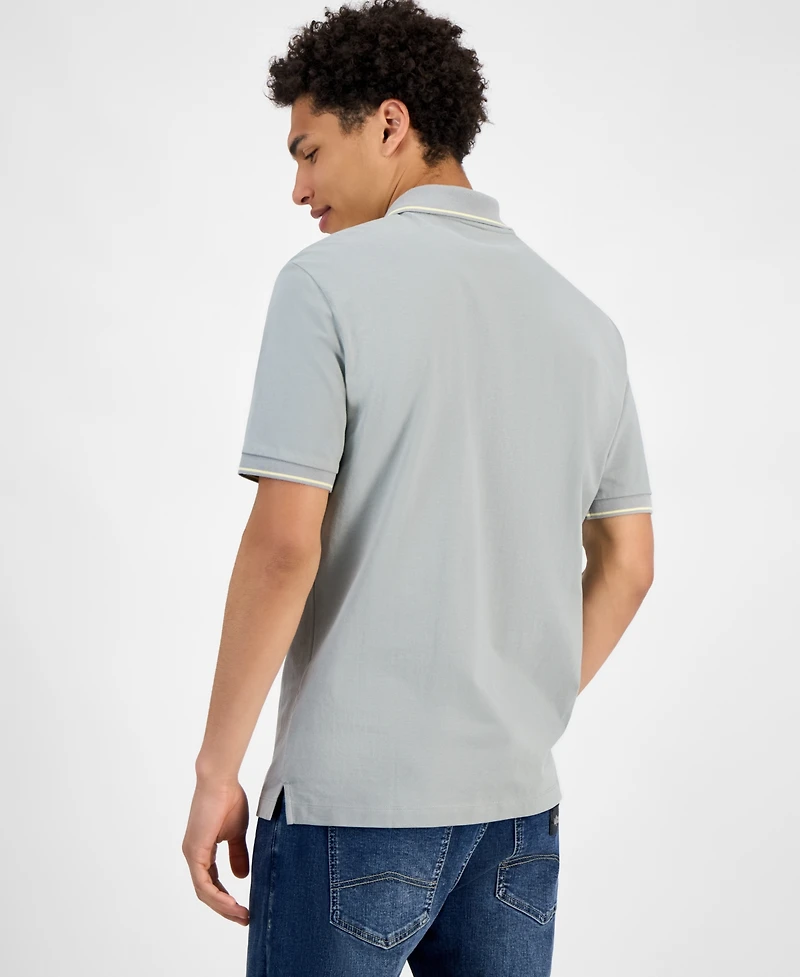 A|X Armani Exchange Men's Regular-Fit Tipped Polo Shirt