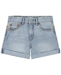 Levi's Big Girls Mini Mom Embroidered Shorts