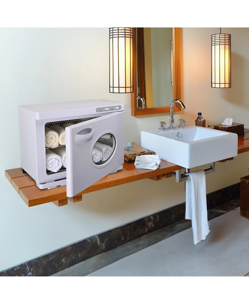 Byootique 23L Portable Hot Towel Warmers Spa for Barber Shop with Heater Delay Facial Nails Salon Massage Esthetician Home
