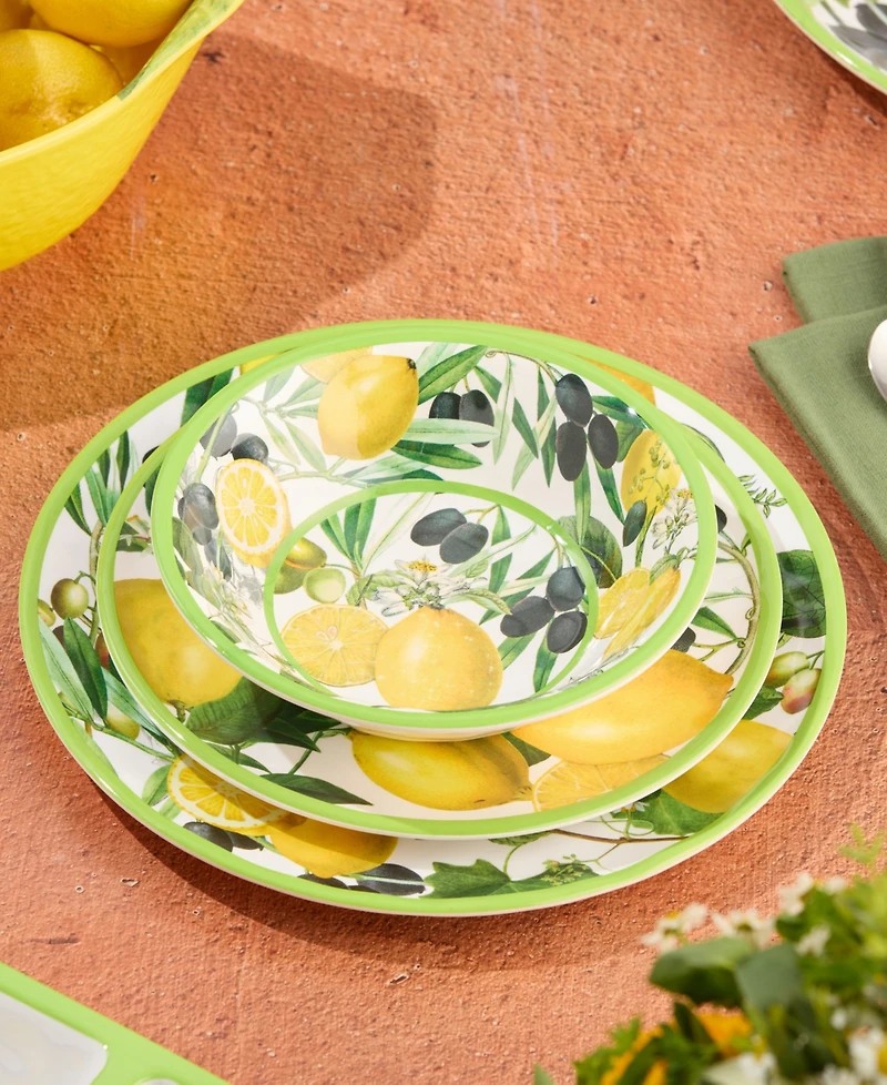 Certified International Limone Melamine 6-Pc. All-Purpose Bowls, Service For 6