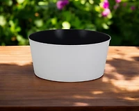 Sturdy Round Plastic Flower Pot for Patio Balcony and Yard Outdoor Decor