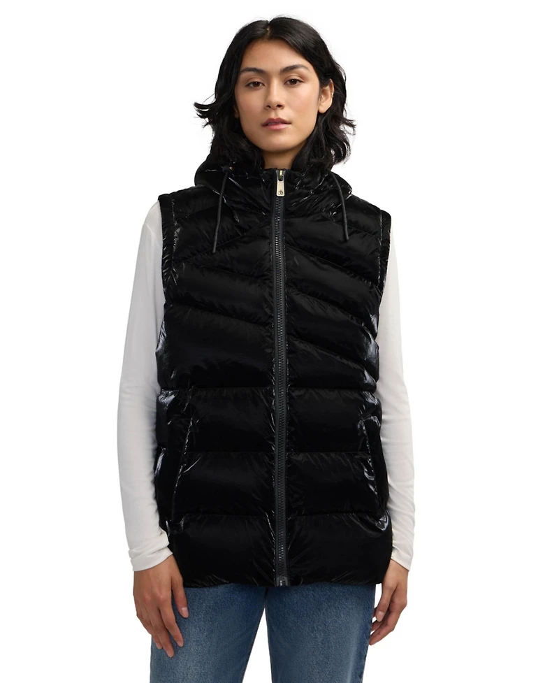 Scotch & Soda Women's Schyler Boxy Puffer with Fixed Hood