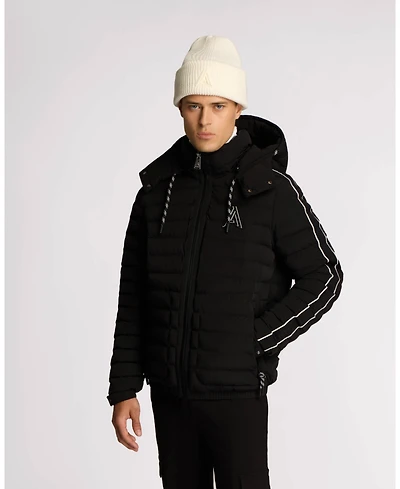 Alpenhaus Men's Uriage Lightweight Bomber Puffer with Removable Hood