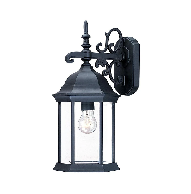Narrow Domed Hanging Glass Lantern Wall Light