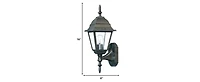 Antique Brown Swing Arm Outdoor Wall Light