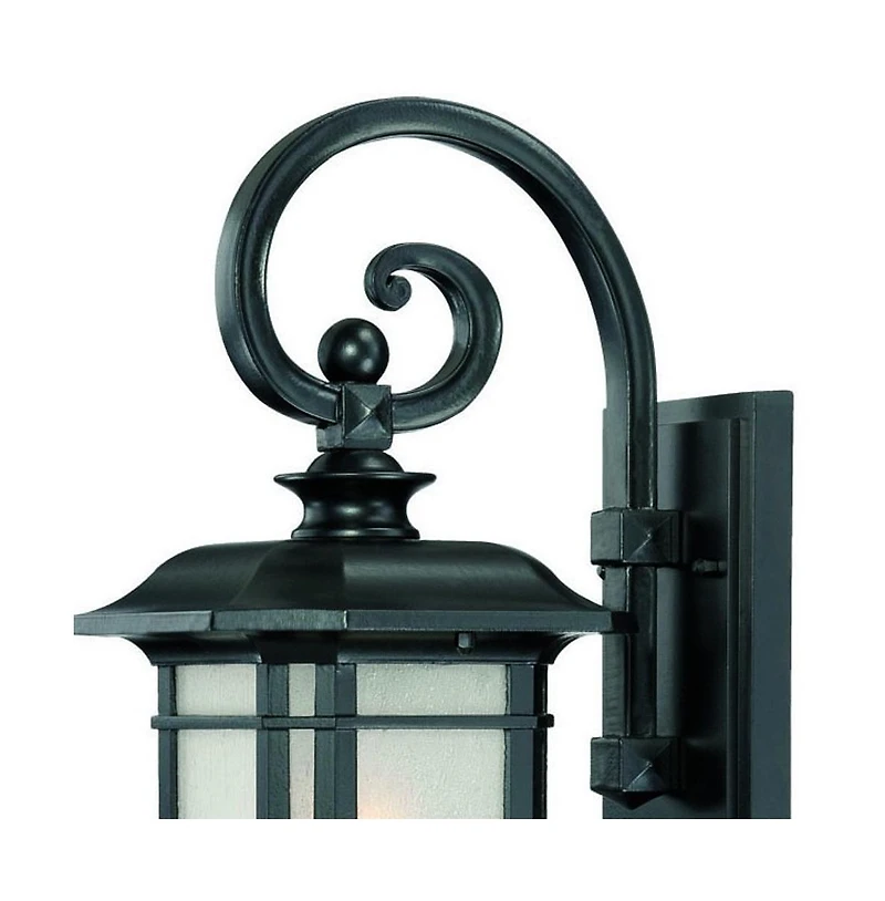 Frosted Linen Glass Lantern Wall Light for Entryway Hallway or Patio