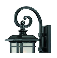 Frosted Linen Glass Lantern Wall Light for Entryway Hallway or Patio
