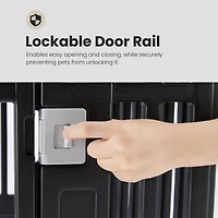 Dog Playpen Adjustable Folding Portable Pet Fence For Small To Medium Dogs Indoor Outdoor Use